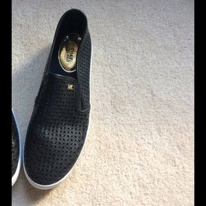 Michael Kors black slip ons